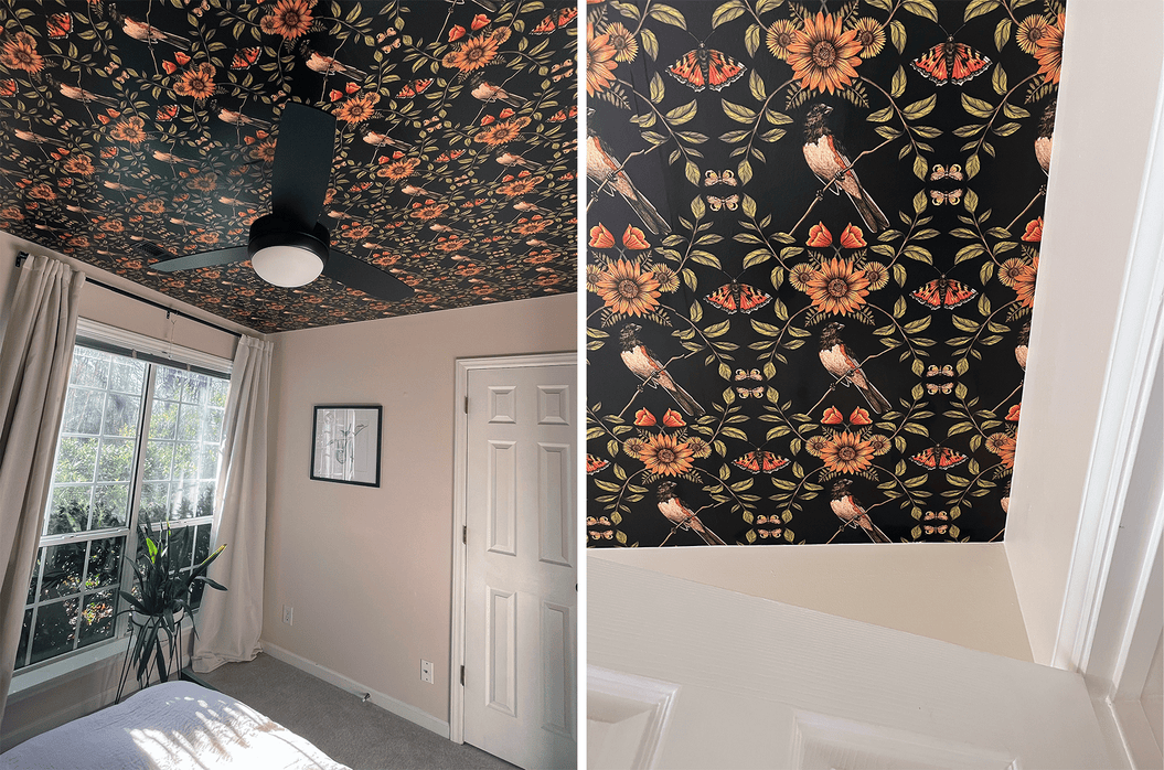 Wallpaper on cheap the ceiling